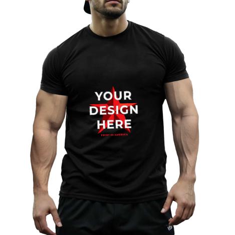 Color T-Shirt - Front Print (DTF) 180GSM · Cotton