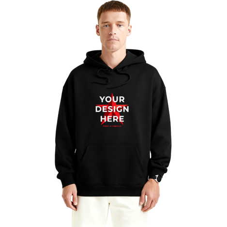 Hooded Sweatshirt - Front Print 380g · Cotton