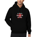 Front Print Hoodie · Poly Cotton Blend
