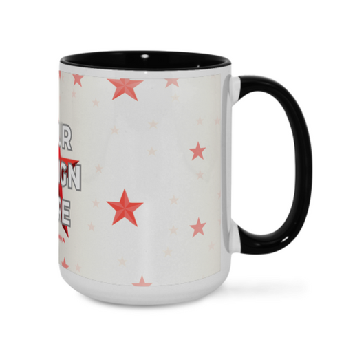 15oz Personalized Two-Tone Mug · Ceramic