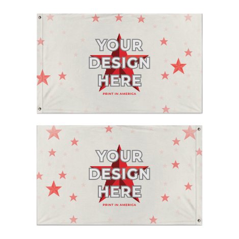 Double-Sided Printed Flag (3*5ft)(Horizontal Version) · Polyester