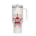 1st Gen 40oz Large Capacity Handled Car Tumbler - White · 304 Stainless Steel