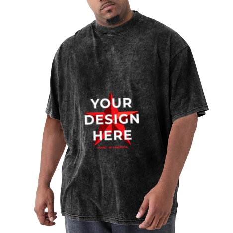 Men's T-shirt (Front Print) · 230GSM Washed-Cotton