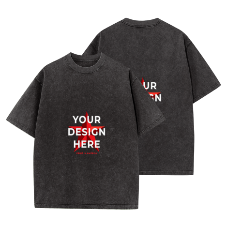 Men's T-Shirt (Double-sided Print) · Washed-Cotton