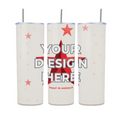 20oz Straight Tumbler with Straw · 304 Stainless Steel