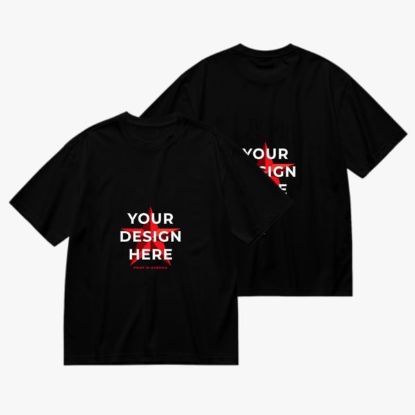 Men's EU‑Size (DTF) T‑Shirt Double‑Sided Custom-180g · Cotton