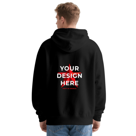 Men's Hoodie (Customized Back) · 280GSM 50%Polyester + 50%Cotton