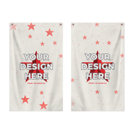 Double-Sided Printed Flag (3x5ft)(Vertical Version) · Polyester
