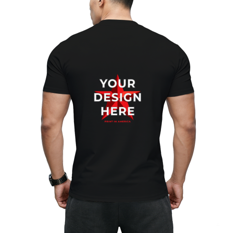 Men's (DTF) Print T-Shirt-Back Print180g · Cotton