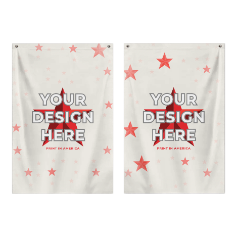 Double-Sided Printed Flag (4x6ft)(Vertical Version) · Polyester
