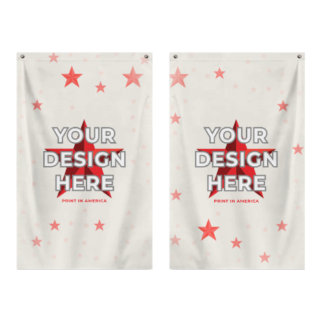 Double-Sided Printed Flag (5*8ft)(Vertical Version) · Polyester