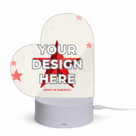 Heart Shaped Acrylic Night Light · Acrylic