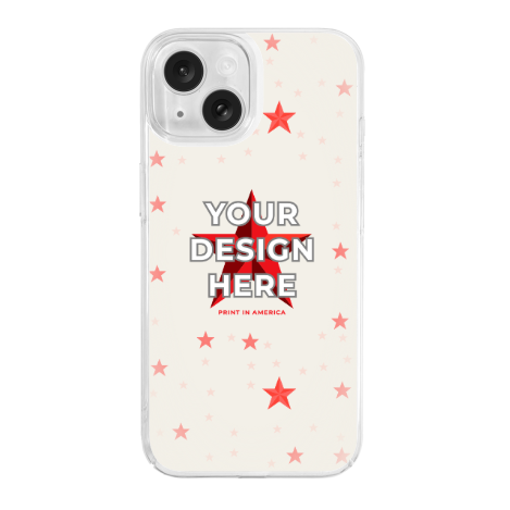 Large Cutout Clear PC Case for iPhone 15 · PC