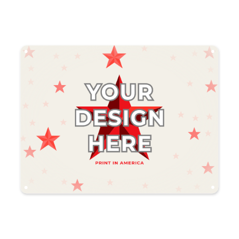 Horizontal Tin Sign (12×16in) · Tinplate