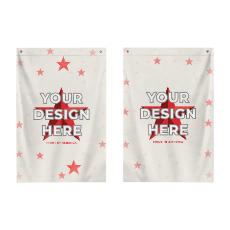 Double-Sided Printed Flag (2x3ft)(Vertical Version) · Polyester