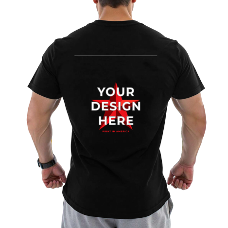 Color T-Shirt - Back Print (DTF) 180GSM · Cotton