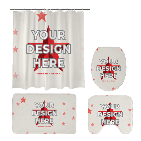 4-Piece Bathroom Set · Polyester