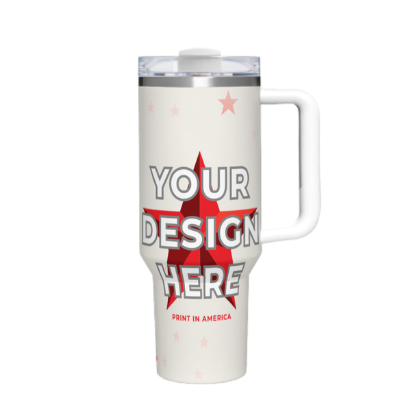 Gen 1 40oz Large Capacity Handled Car Tumbler White · 304 Stainless Steel
