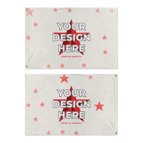 Double-Sided Printed Flag (4*6ft)(Horizontal Version) · Polyester