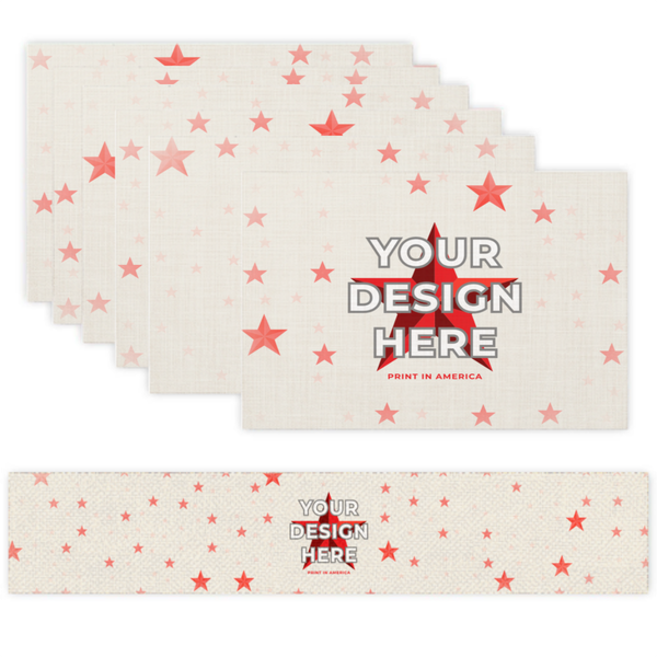 6-Piece Placemat + Table Runner · Flax