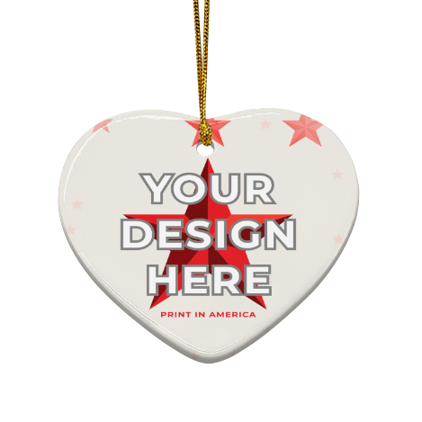 Heart-Shaped Ceramic Ornament · Ceramic