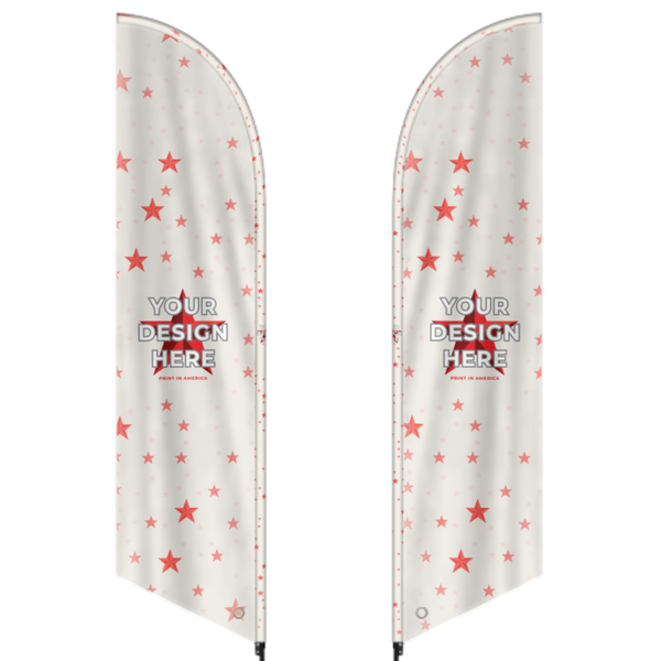 Double-Sided Printed Feather Flag(Multiple Sizes) · Polyester
