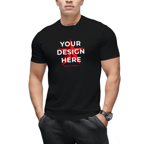 Men's (DTF )Print T-Shirt - Front Print · Cotton
