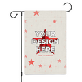 Double-Sided Printed Garden Flag (12x18inch) · White Linen