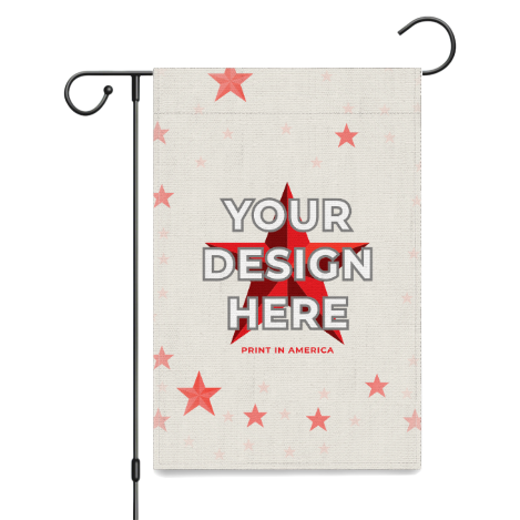 Double-Sided Printed Garden Flag (12x18inch) · White Linen