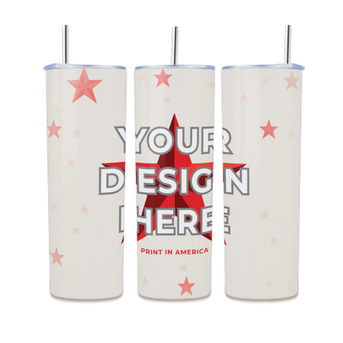 20oz Straight Tumbler with Straw · 304 Stainless Steel