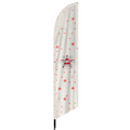 Feather Flag (2.3x11ft)(Single-sided Printed) · Polyester