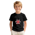 Kids' Front Print Short Sleeve Cotton T-Shirt 180g · Cotton